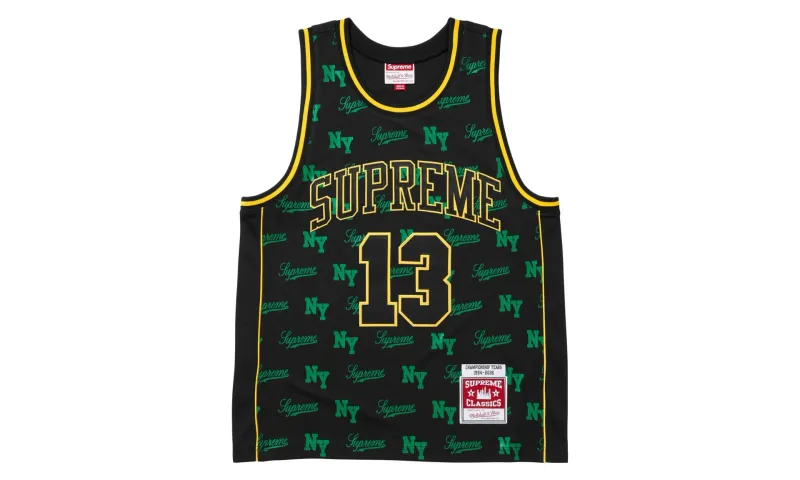 Supreme Mitchell &amp; Ness Monogram Jersey Black