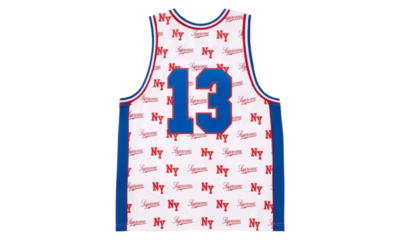 Supreme Mitchell &amp; Ness Monogram Jersey White