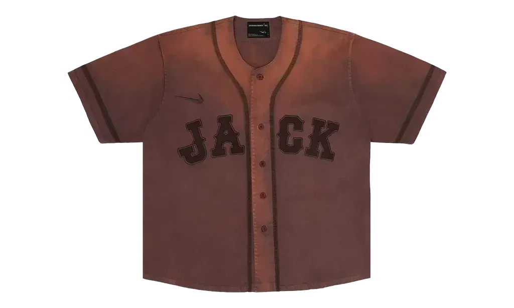 Travis Scott Cactus Jack x Fragment x Nike Tokyo Jack Retro Baseball Jersey Brown