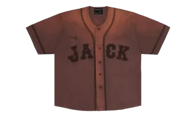 Travis Scott Cactus Jack x Fragment x Nike Tokyo Jack Retro Baseball Jersey Brown