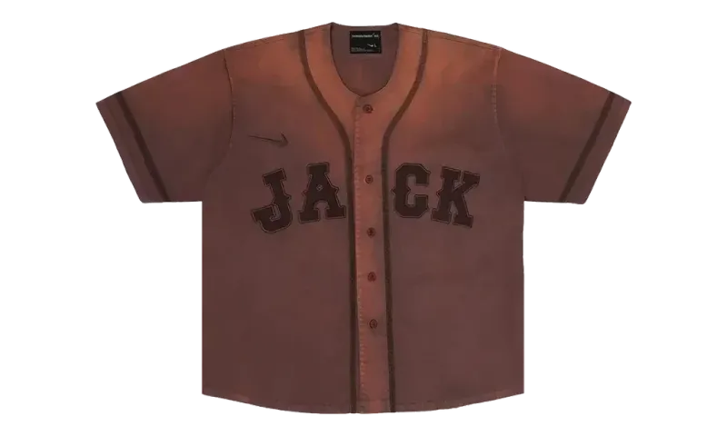 Travis Scott Cactus Jack x Fragment x Nike Tokyo Jack Retro Baseball Jersey Brown