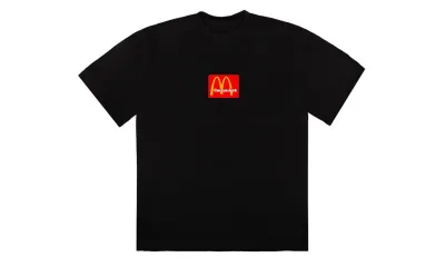 Travis Scott x McDonald's Sesame II T-shirt Black Red