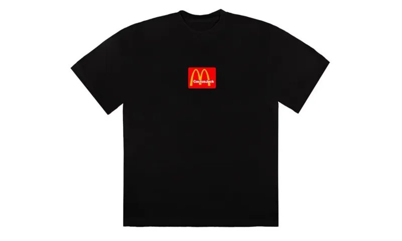 Travis Scott x McDonald's Sesame II T-shirt Black Red