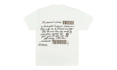 Travis Scott CJ x Audemars Piguet Perpetual Calendar Tee White
