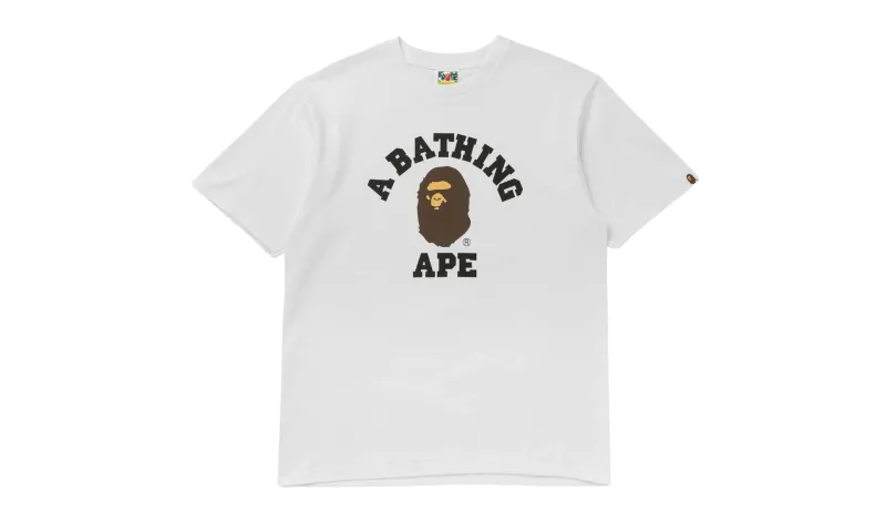 BAPE College Tee White