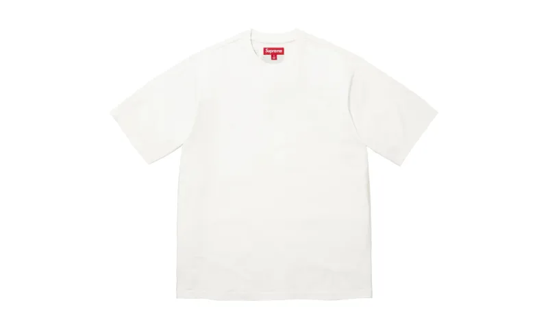 Supreme Rhinestone Script S/S Top White