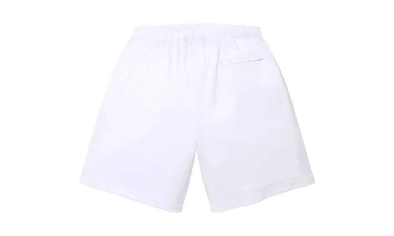 Supreme Rhinestone Mesh Short White