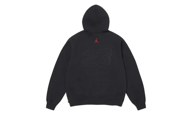 Supreme Jordan Zip Hooded Sweatshirt Black