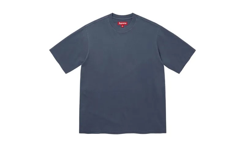 Supreme Rhinestone Script S/S Top Navy