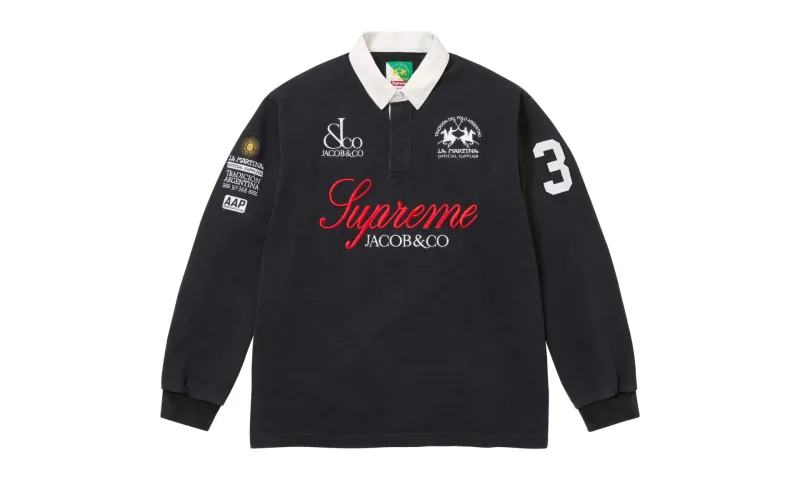 Supreme x La Martina x Jacob &amp; Co Rugby Black