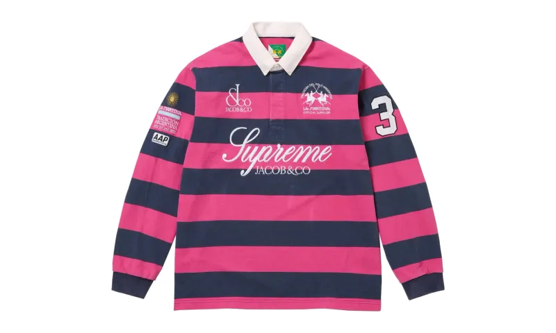 Supreme x La Martina x Jacob &amp; Co Rugby Stripe