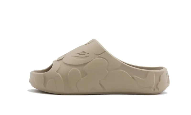 BAPE A Bathing Ape Slide Beige Solid Camo