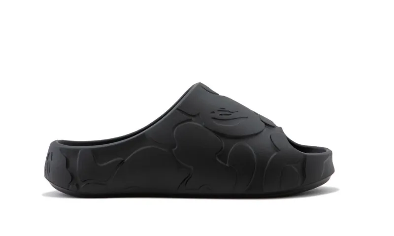 BAPE A Bathing Ape Slide Black Solid Camo