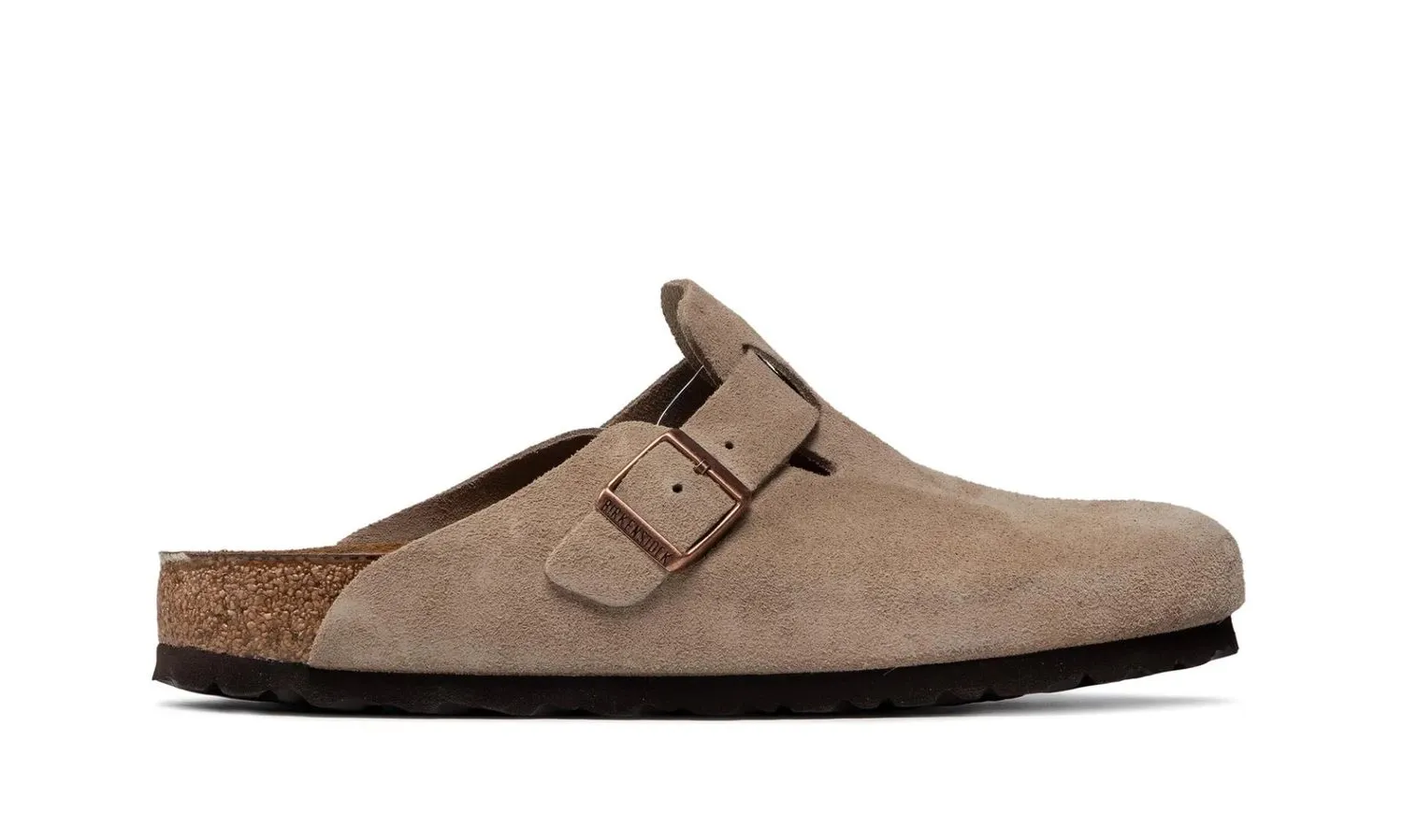 Birkenstock Boston Soft Footbed Suede Taupe