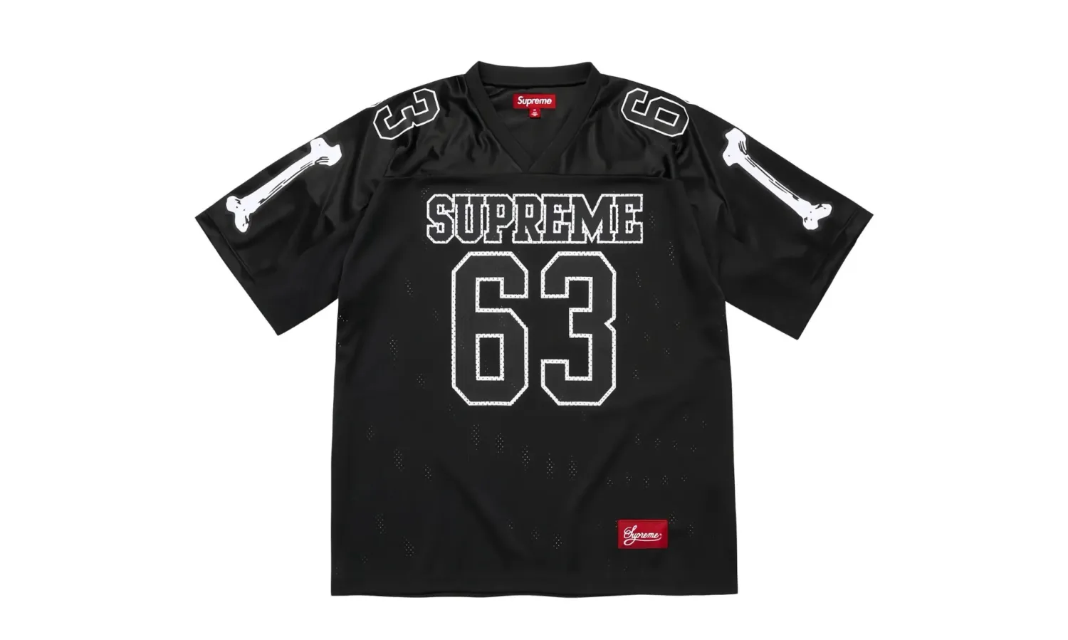 Supreme Bones Football Jersey Black