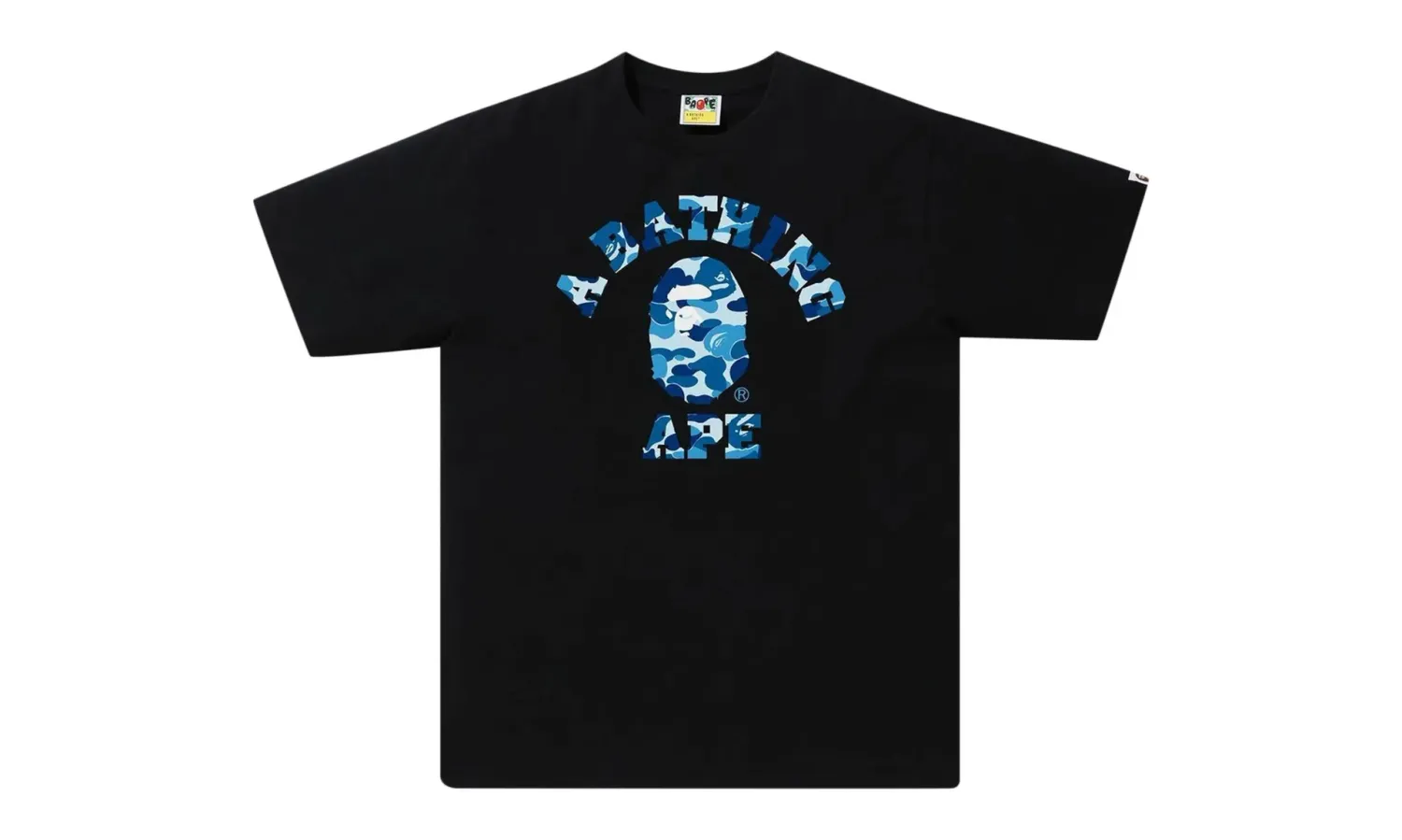BAPE ABC Camo College Tee Black Blue