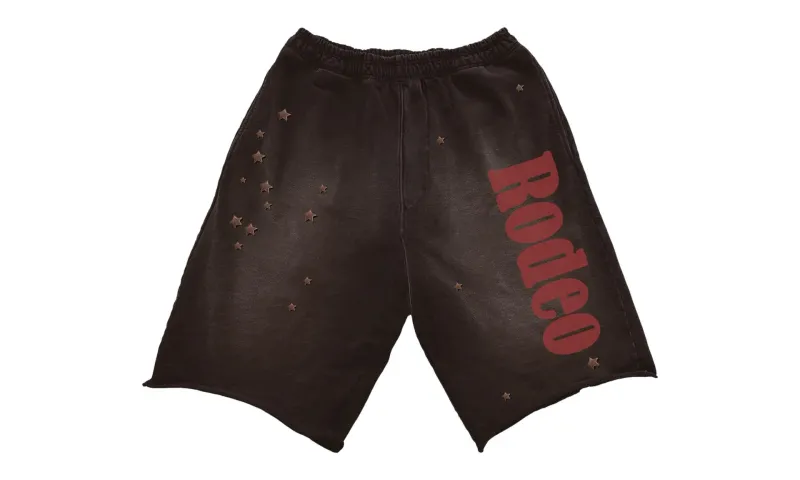 Travis Scott Cactus Jack x Sp5der Days Before Rodeo Shorts Brown