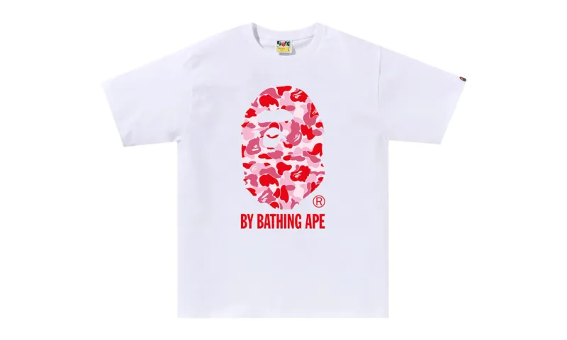 BAPE ABC Camo By Bathing Ape Tee White Pink