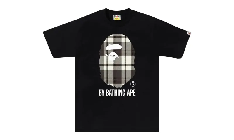 BAPE Check By Bathing Ape Tee Black