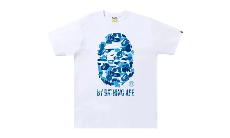 BAPE ABC Camo By Bathing Ape Tee White Blue