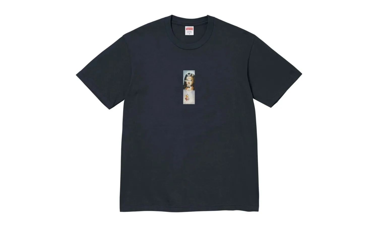 Supreme Prayer Card Box Logo Tee Navy