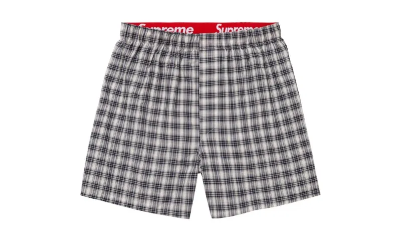 Supreme Hanes Plaid Boxers (4 sztuki)