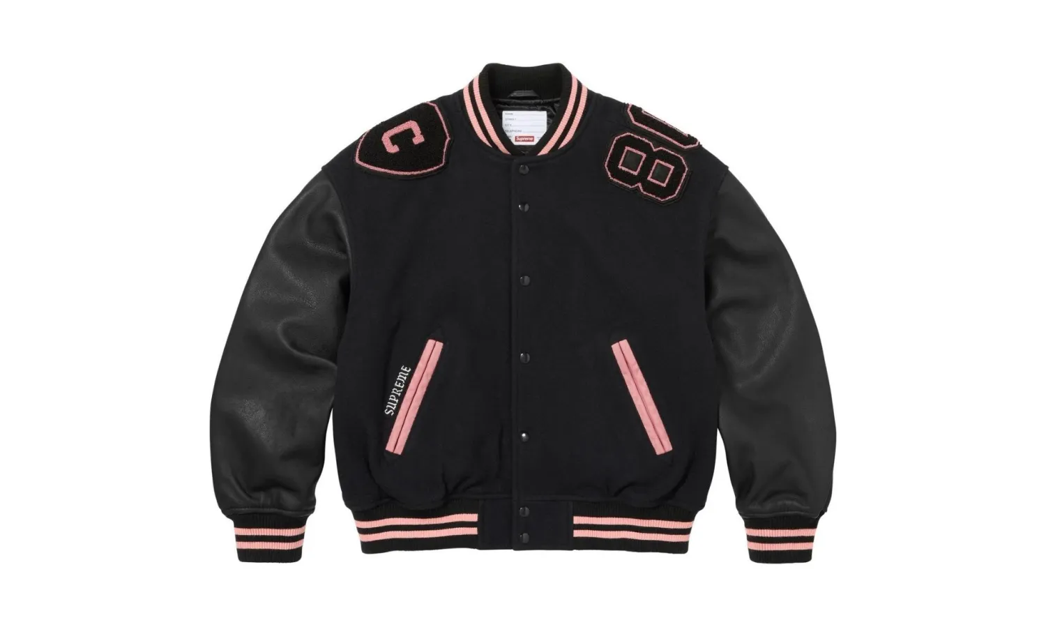 Supreme Captains Varsity Jacket Black