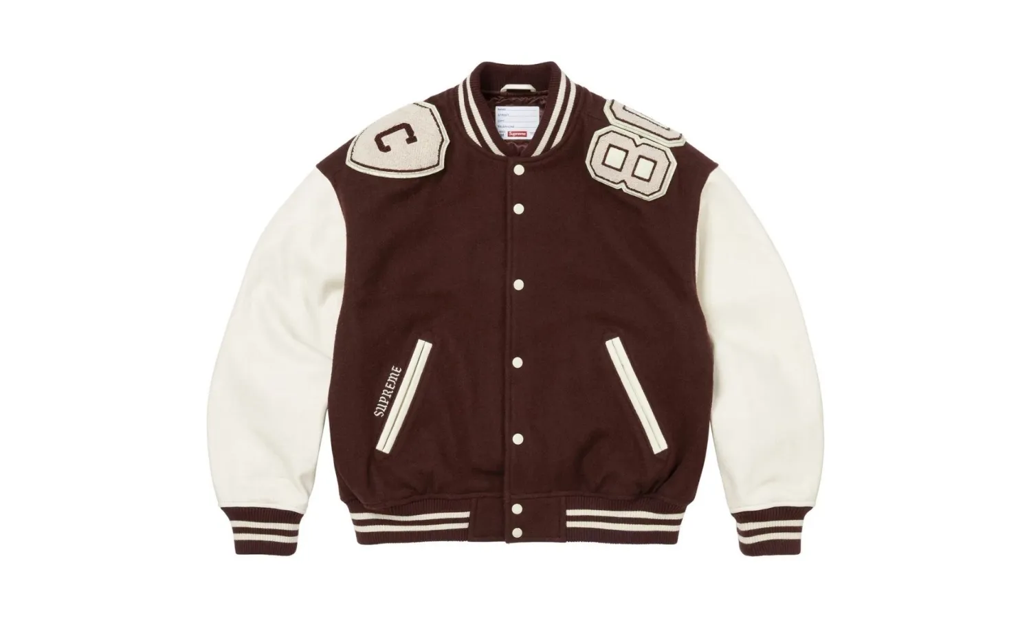 Supreme Captains Varsity Jacket Brown
