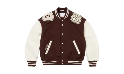 Supreme Captains Varsity Jacket Brown
