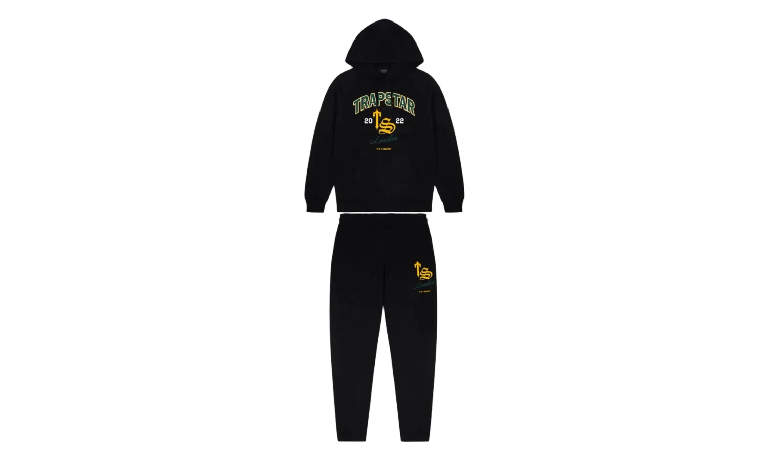 Trapstar TS Varsity Hoodie Tracksuit Black