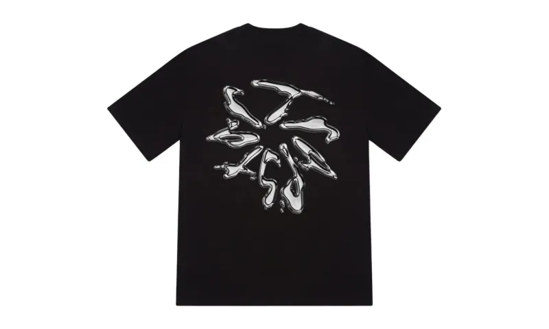 Trapstar Liquid Chrome Tee Black