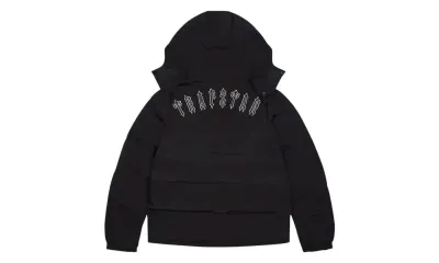 Trapstar Irongate Detachable Hooded Puffer Jacket Black
