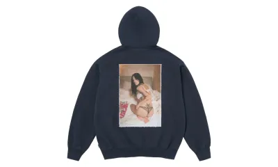 Supreme Larry Clark Zip Up Hooded Sweatshirt Navy