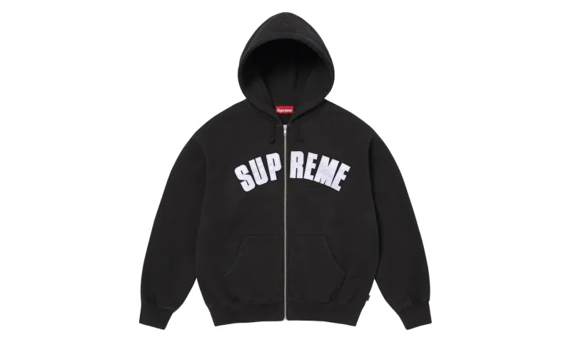 Supreme Larry Clark Zip Up Hooded Sweatshirt Black