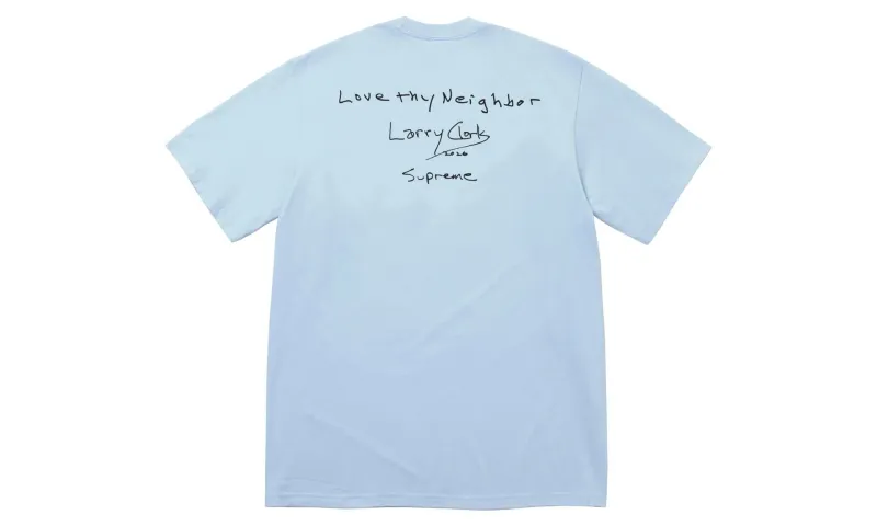 Supreme Larry Clark Neighbor Tee Light Blue