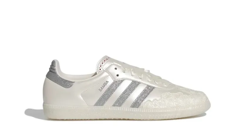 Adidas Samba OG Chalk White Silver Metallic (W)