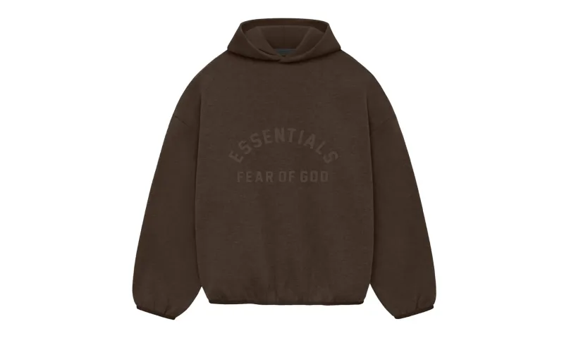 Fear of God Essentials Core Collection Nylon Fleece Hoodie Heather Wood/Wood