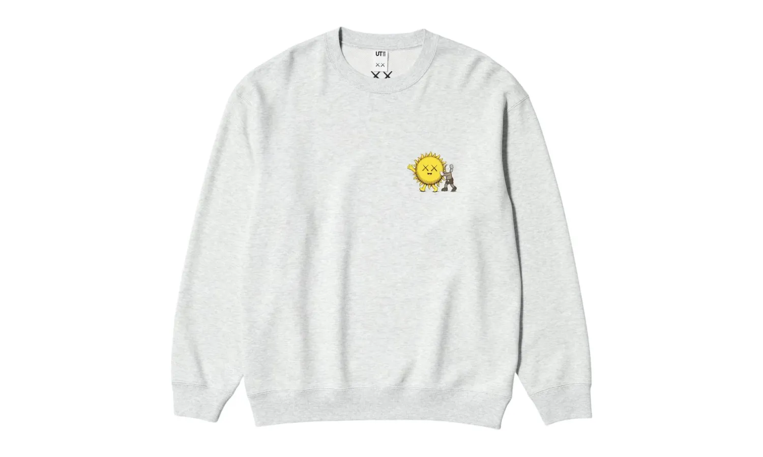 Uniqlo KAWS UNIVERSE Sweatshirt Light Grey