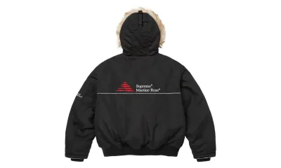Supreme Martine Rose Lined Cordura Hooded Jacket Black