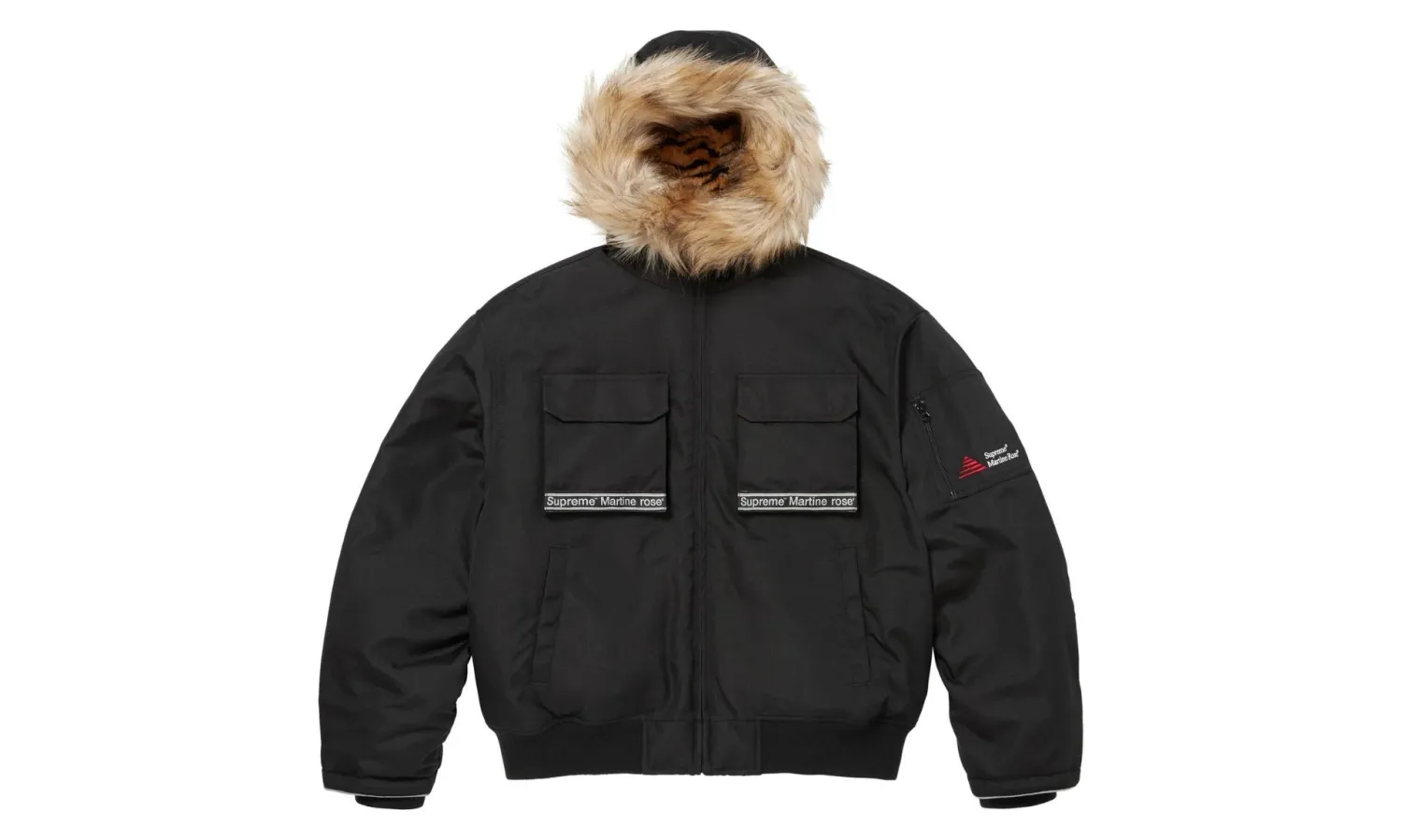 Supreme Martine Rose Lined Cordura Hooded Jacket Black