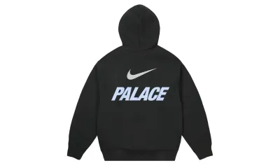 Palace x Nike Font Swoosh Hoodie Black