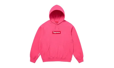 Supreme Box Logo Hooded Sweatshirt Pink (FW25)