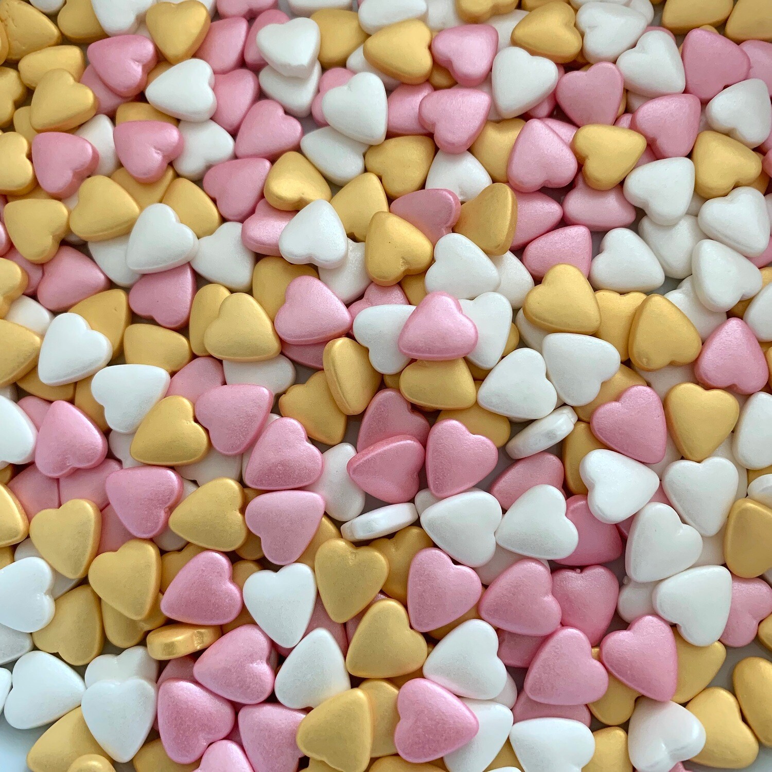 Pink Gold Candy Hearts