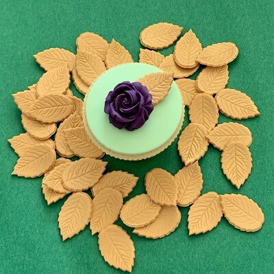 Gold Rose Leaves
