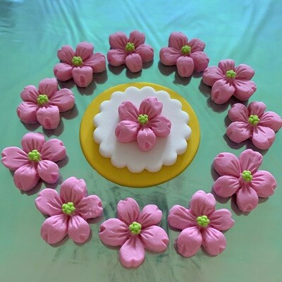 Candy Pink Gem Flowers