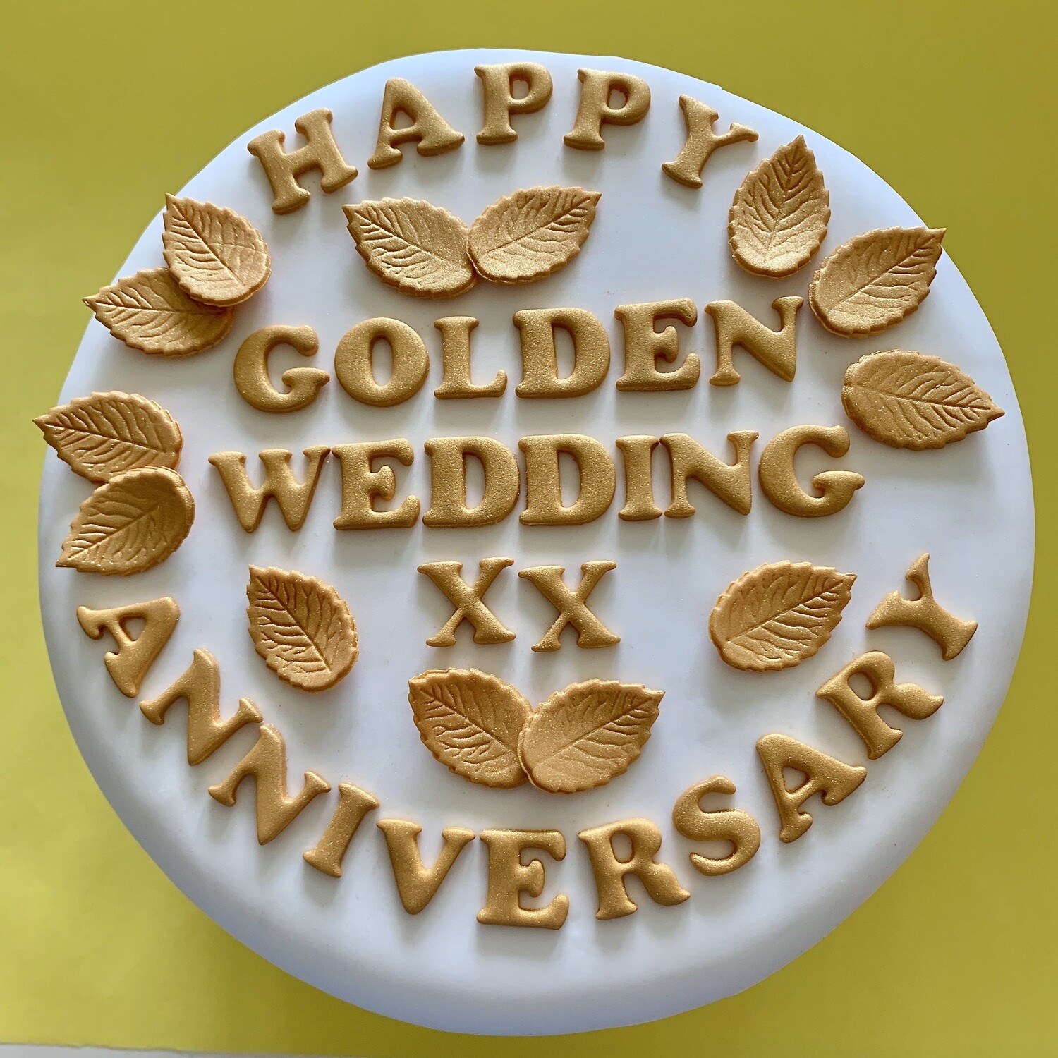 Gold Rose Leaves