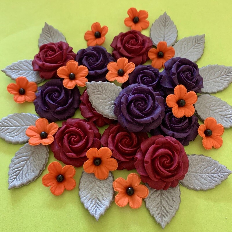 Halloween Roses Orange Flowers