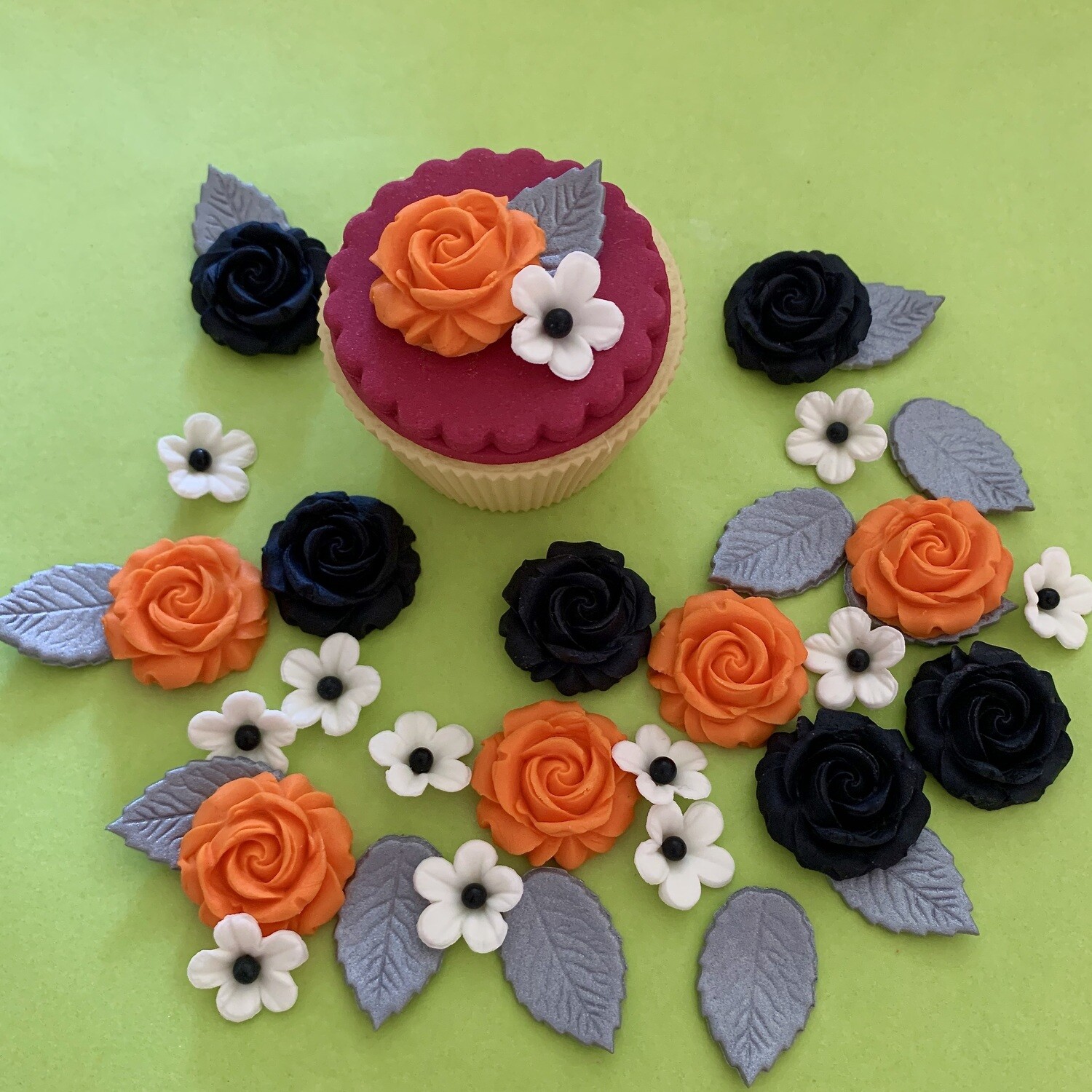 Halloween Roses Cream Flowers