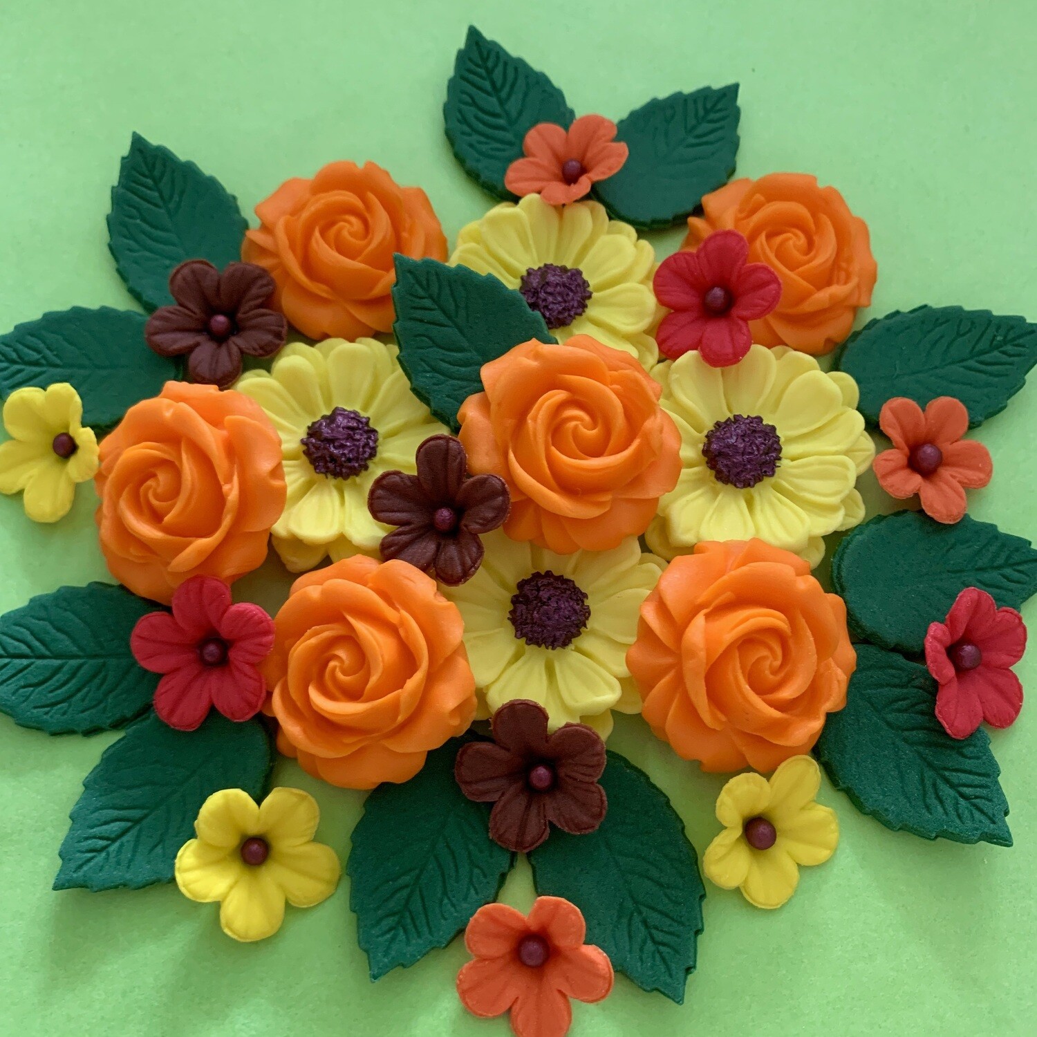 Autumn Fondant Flowers