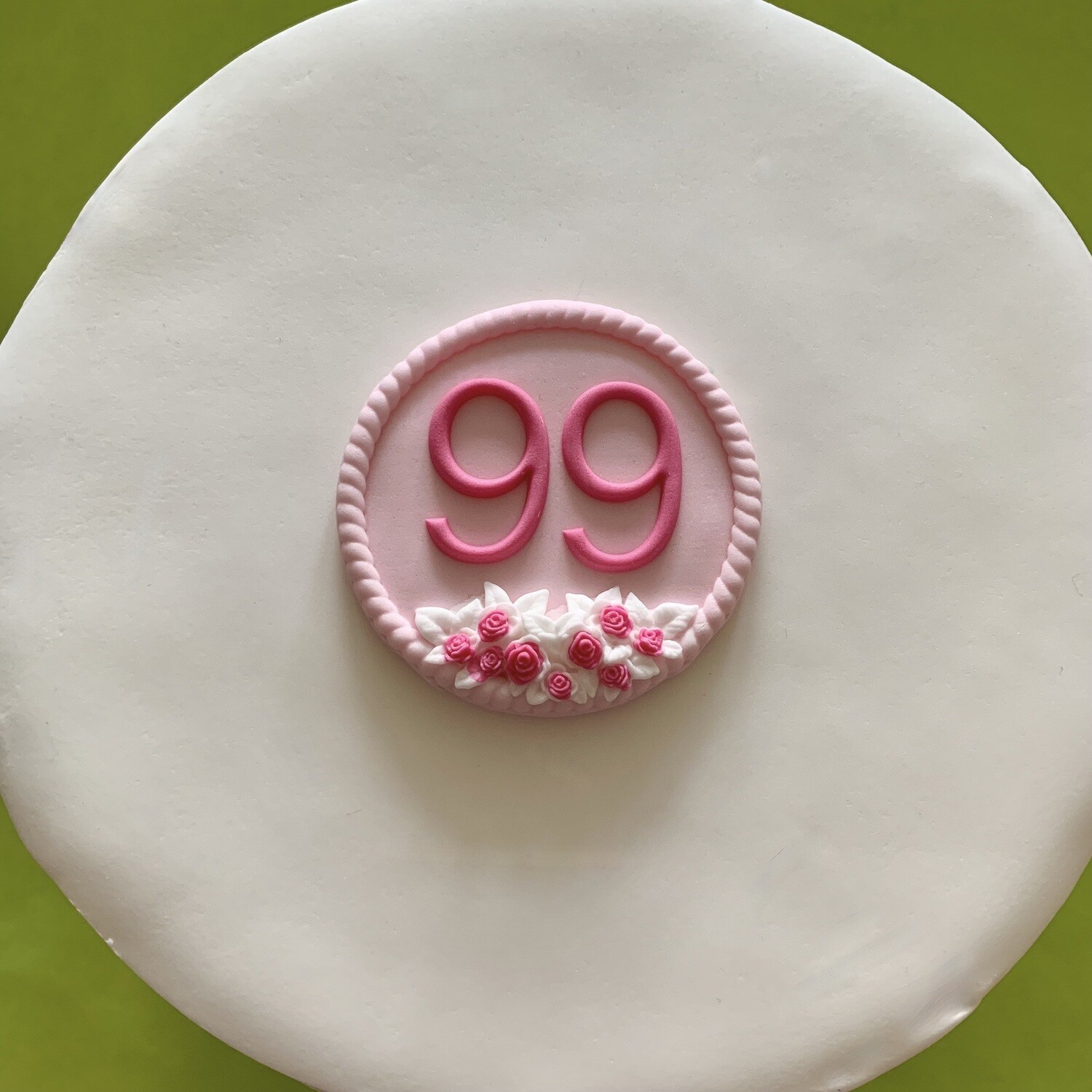 Round Decorated Number Plaque